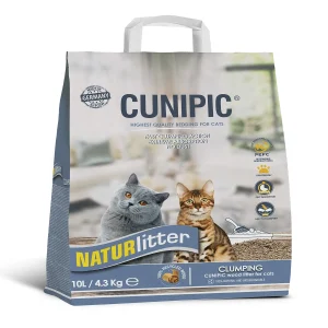 Lecho Natural Aglomerante Naturlitter para Gatos - 10 L