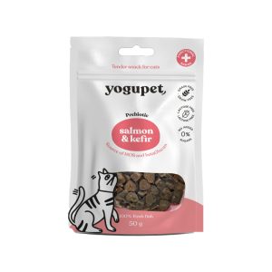 Yogupet Snack Semihúmedo de Salmón y Kéfir para Gatos - 0,100 g