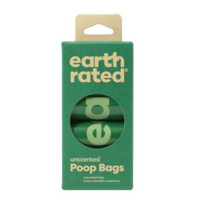 Earth Rated Bolsas Sin Perfume para heces de perros - 8x15 bolsas (120)