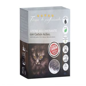 Tiempo de Profesionales Arena para Gatos Aglomerante con Carbón Activo 6L