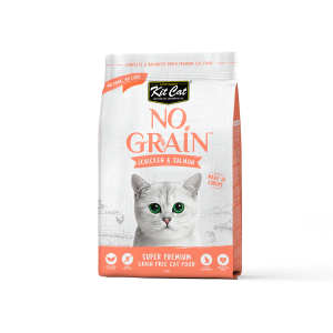 Kit Cat No Grain Pollo y Salmón Hairball Control pienso para gatos