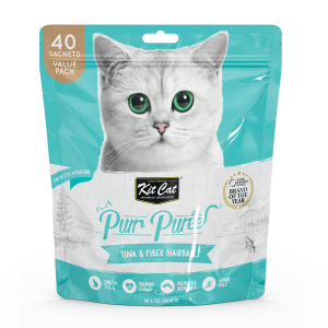 Kit Cat PurrPuree Value Pack Atún y Fibra - Control Bolas de Pelo