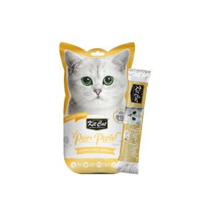 Kit Cat PurrPurée Hairball Control Snack de Pollo y Fibras para gatos