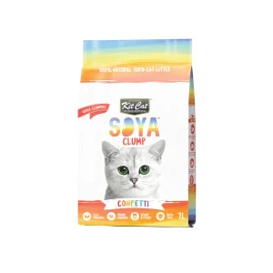 Kit Cat SoyaClump Confetti Arena para gatos de Soja Eco - PACK 6 uds.
