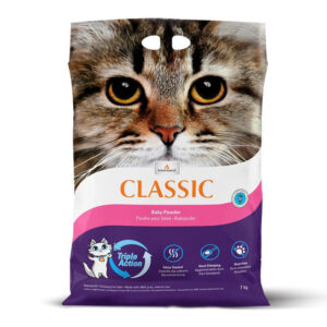 Intersand Arena para Gatos Aglomerante Classic Talco Bebe - 14 Kg