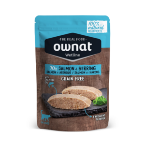 Ownat Wetline Salmon y Arenque comida humeda para gato