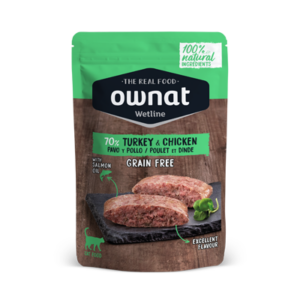 Ownat Wetline Pollo y Pavo comida humeda para gatos