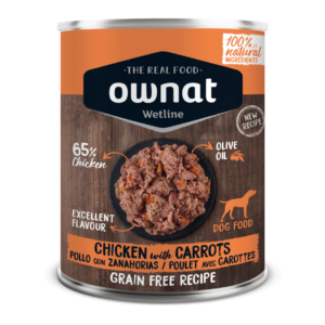 Ownat Wetline Pollo y Zanahorias comida humeda para perros