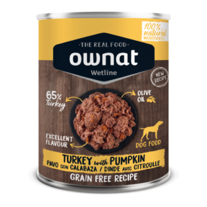 Ownat Wetline Pavo con Calabaza comida humeda para perros