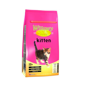 Willowy Gold Kitten Pollo y Salmon pienso para gatitos