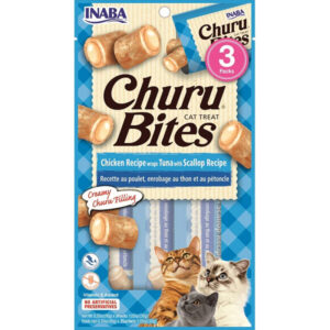 Churu Bites de Atun con Vieira Snacks para gatos