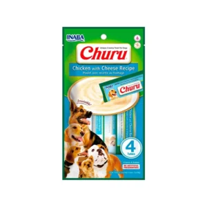 Churu Pure 4 Tubos de Pollo con Queso Snacks para perros