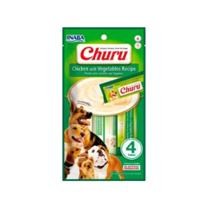 Churu Pure 4 Tubos de Pollo con Vegetales Snacks para perros