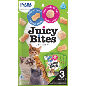 Churu Juicy Bites de Calamar y Caldo Casero Snacks para gatos
