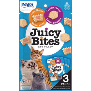 Churu Juicy Bites de Vieira y Congrejo Snacks para gatos