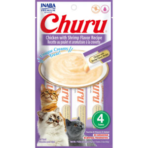Churu Pure de Pollo con Gamba Snacks para gatos