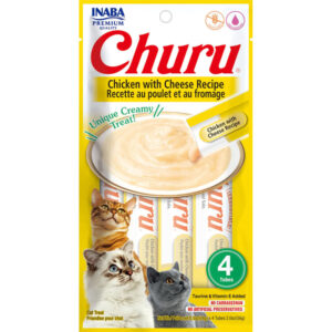 Churu Pure de Pollo con Queso Snacks para gatos
