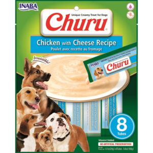 Churu Pure 8 Tubos de Pollo con Queso Snacks para perros