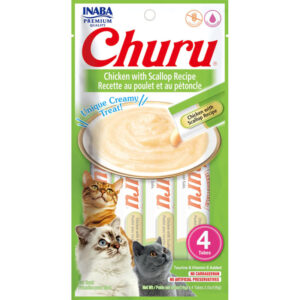 Churu Pure de Pollo con Vieira Snacks para gatos