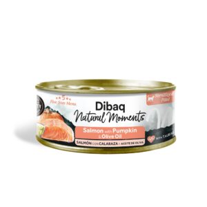 Dibaq Natural Moments 5 Star Esterilizados Salmón con Calabaza comida húmeda para gatos