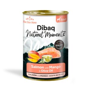 Dibaq Natural Moments Adulto Salmon con Mango comida húmeda para perros