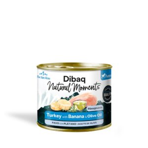 Dibaq Natural Moments Pavo y Plátano comida húmeda para cachorros