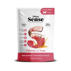Dibaq Sense Bocaditos en Salsa Pollo con Atun Snack para gatos