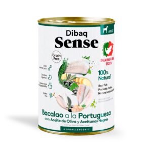 Dibaq Sense Grain Free Bacalao a la Portuguesa comida húmeda para perros
