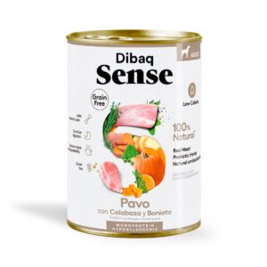 Dibaq Sense Grain Free Pavo y Calabaza comida húmeda para perros