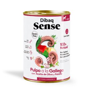 Dibaq Sense Grain Free Pulpo a la Gallega comida húmeda para perros