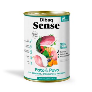 Dibaq Sense Pato y Pavo comida humeda para perros