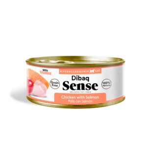 Dibaq Sense Pollo con Salmon comida húmeda para gatos