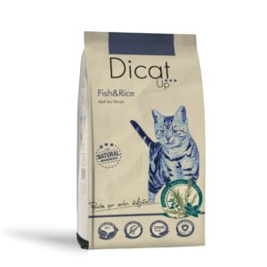 Dicat Up Adult Pescado y Arroz pienso para gatos