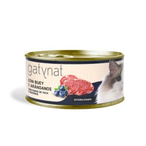 Gatynat Buey y Arándanos comida húmeda para gatos