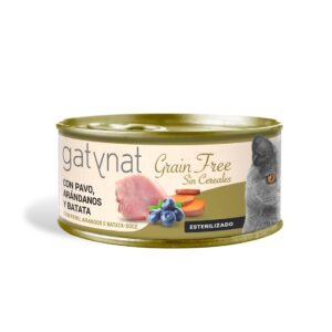 Gatynat Grain Free Pavo con Arándanos y Batata comida húmeda para gatos