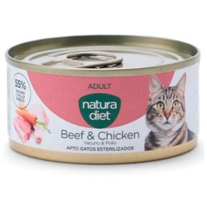 Natura Diet Pate Carne & Pollo Adult para gatos