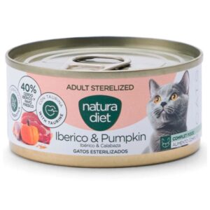 Natura Diet Pate Sterilized Iberico & Calabaza Adult para gatos