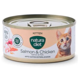 Natura Diet Pate Salmon & Pollo Kitten para gatitos