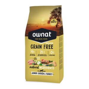 Ownat Grain Free Prime Junior Pollo y Pavo pienso para cachorros