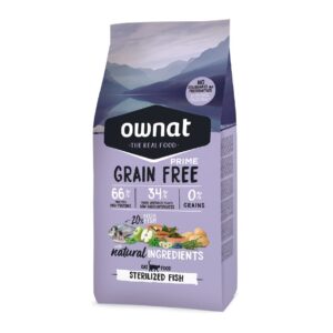 Ownat Grain Free Prime Esterilizado Pescado pienso para gato