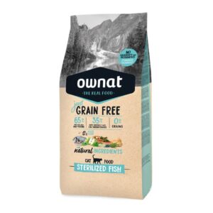 Ownat Grain Free Just Sterilized Pescado pienso para gatos