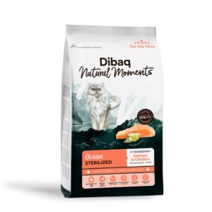 Dibaq Natural Moments 5 Star Esterilizado de Salmón pienso para gatos