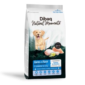 Dibaq Natural Moments 5 Star Pavo y Pollo Razas Medianas pienso para cachorros