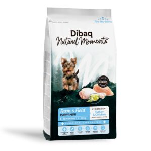 Dibaq Natural Moments 5 Star Pavo y Pollo Razas Pequeñas pienso para cachorros