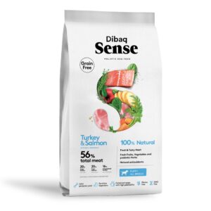Dibaq Sense Grain Free Salmón y Pavo pienso para cachorros