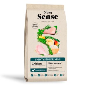 Dibaq Sense Low Grain Pollo Light o Senior Mini pienso para perros