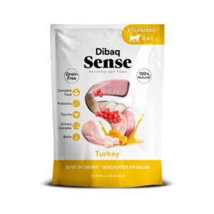 Dibaq Sense Bocaditos en Salsa Pavo Snack para gatos